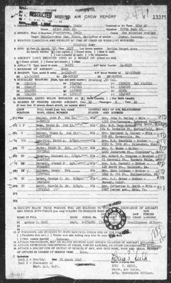 Missing Air Crew Report 13375, page 2: B-17 44-8159