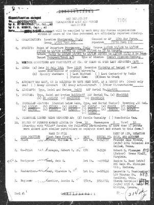 Missing Air Crew Report 7105, page 2: B-17 44-6201 Pappy Yokum (2), 1944-07-30