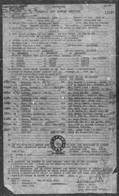Missing Air Crew Report 13244, page 2: B-17 42-107156 The Great Speckled Bird