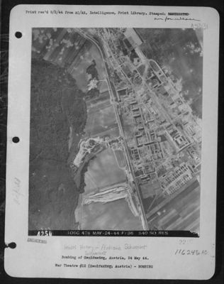 Bombing Of Heinkel Factory--Airdrome Schwechat. Schwechat, Austria, 24 May 44.