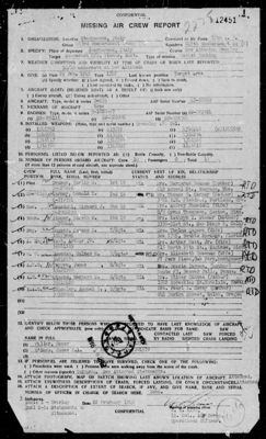 Missing Air Crew Report 12451, page 2: B-17 43-38509