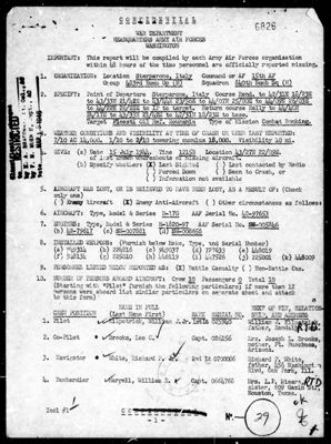 Missing Air Crew Report 6826, page 2: B-17 42-97653