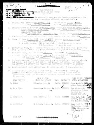 Missing Air Crew Report 6953, page 2: B-17 42-107008 Flack Off Limits