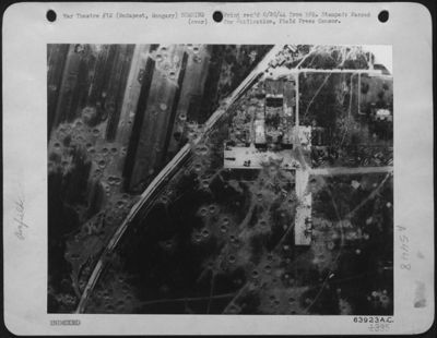 Boeing B-17 Flying Fortresses Of The 15Th Aaf Attacked The Budapest-Tokal Airdrome In Hungary On July 30, 1944, Leaving This Pock Marked Pattern Over The Airdrome And Installations.