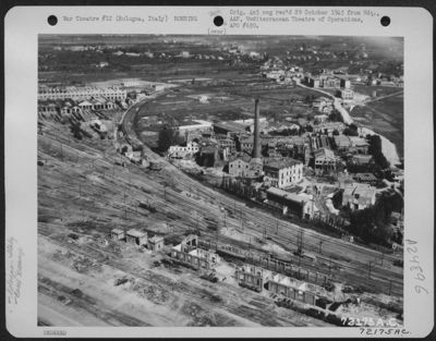 Aerial View Of Bologna, Italy, After The Fall Of The City, Showing The Accurate Bombing By 12Th & 15Th Air Force Planes. None Of The City'S Cultural Shrines Were Hit. 6 August 1944.