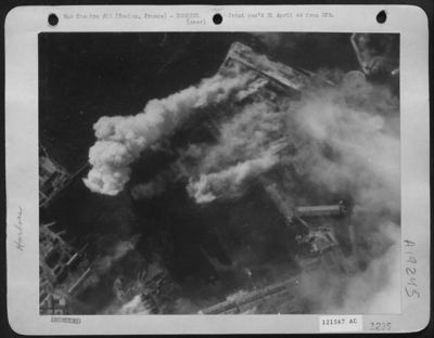 As The Bombers Of The 15Th Aaf Turned For Home, Tail Gunners Saw That Another Strategic Target (Toulon, France) Had Been 'Well Covered'.
