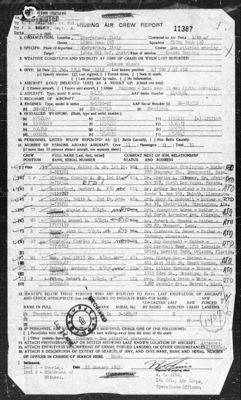 Missing Air Crew Report 11387, page 2: B-17 44-6454, 1945-01-21