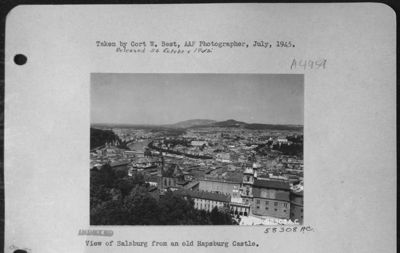 View Of Salzburg From An Old Hapsburg Castle.