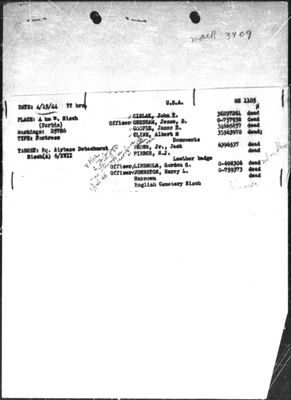 Missing Air Crew Report 3909, page 2: B-17 42-5786 Whizzer II, 1944-04-15
