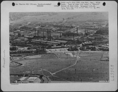 The vast Skoda Arms Plant at Pilsen, Czechoslovakia, was attacked by allied night bombers successfully, though the Nazis went to a lot of trouble to build a huge dummy factory only three miles outside of the city. The dummy factory was only hit once.