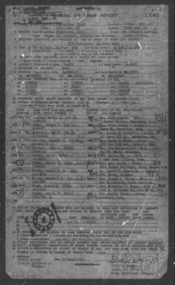 Missing Air Crew Report 13048, page 2: B-17 44-6422, 1945-03-20
