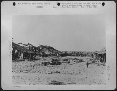 Total Destruction Of A Source For German Arms And Ammunition In The Last Stages Of The War In Europe Is Seen In This Picture Of What Once Was A Nazi Ordnance Depot At Freilassing, North Of Salzburg, Austria. Four Groups Of Douglas A-26 Invaders Of The 9T