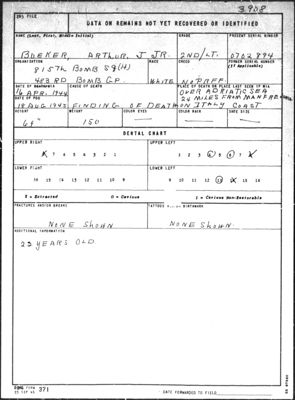Missing Air Crew Report 3908, page 2: B-17 42-2979 MACR 3908, 1944-04-16
