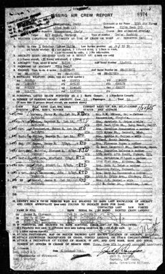 Missing Air Crew Report 8974, page 2: B-17 44-8014 Big Deal