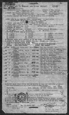 Missing Air Crew Report 11539, page 2: B-17 44-6199, 1945-01-21