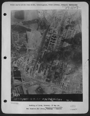 Bombing of Brux, Germany, 12 May 44.